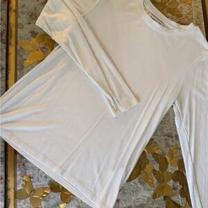 Abercrombie & Fitch Ivory Long Sleeve Tee